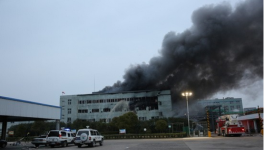 紹興上虞區(qū)一化工企業(yè)發(fā)生火災(zāi) 無人員傷亡