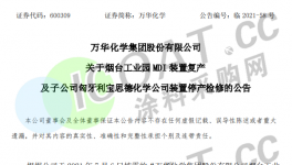 “斷貨了”！萬華、陶氏、巴斯夫等幾十家化工企業(yè)停產(chǎn)！