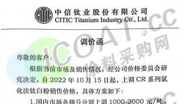 又漲！鈦白粉漲價！部分原料不報價了！