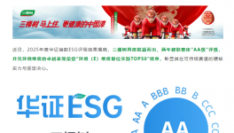 三棵樹再獲華證ESG“AA級”，躋身環(huán)境維度最佳實踐TOP50！