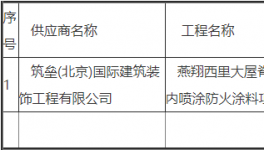 筑壘(北京)國(guó)際中標(biāo)建筑吊頂內(nèi)噴涂防火涂料項(xiàng)目