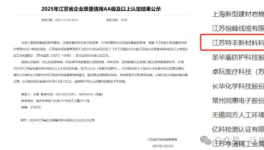 喜報(bào)！江蘇特豐新材料鈦白粉龍頭再獲殊榮！