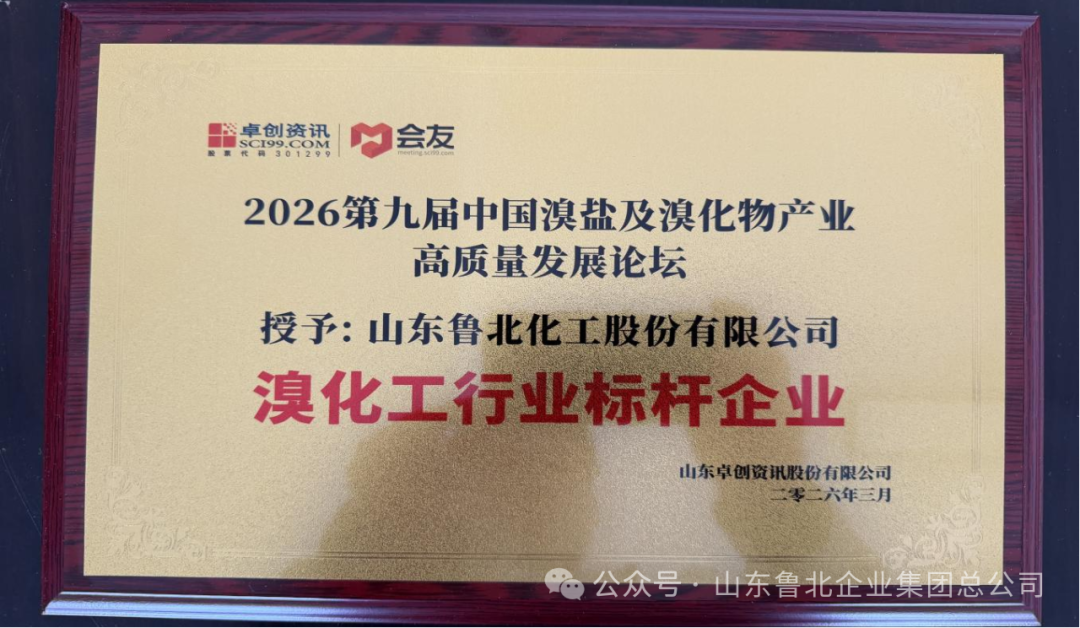 魯北集團(tuán)榮獲“溴化工行業(yè)標(biāo)桿企業(yè)”稱號 循環(huán)經(jīng)濟(jì)模式